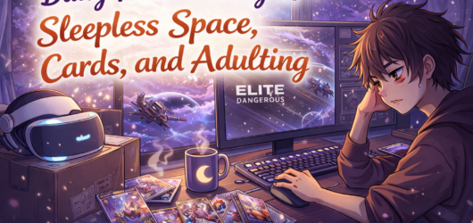 🌙 Daily Pillow Thoughts — Sleepless Space, Cards, and Adulting