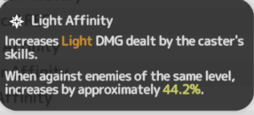 Light Affinity in SwordxStaff